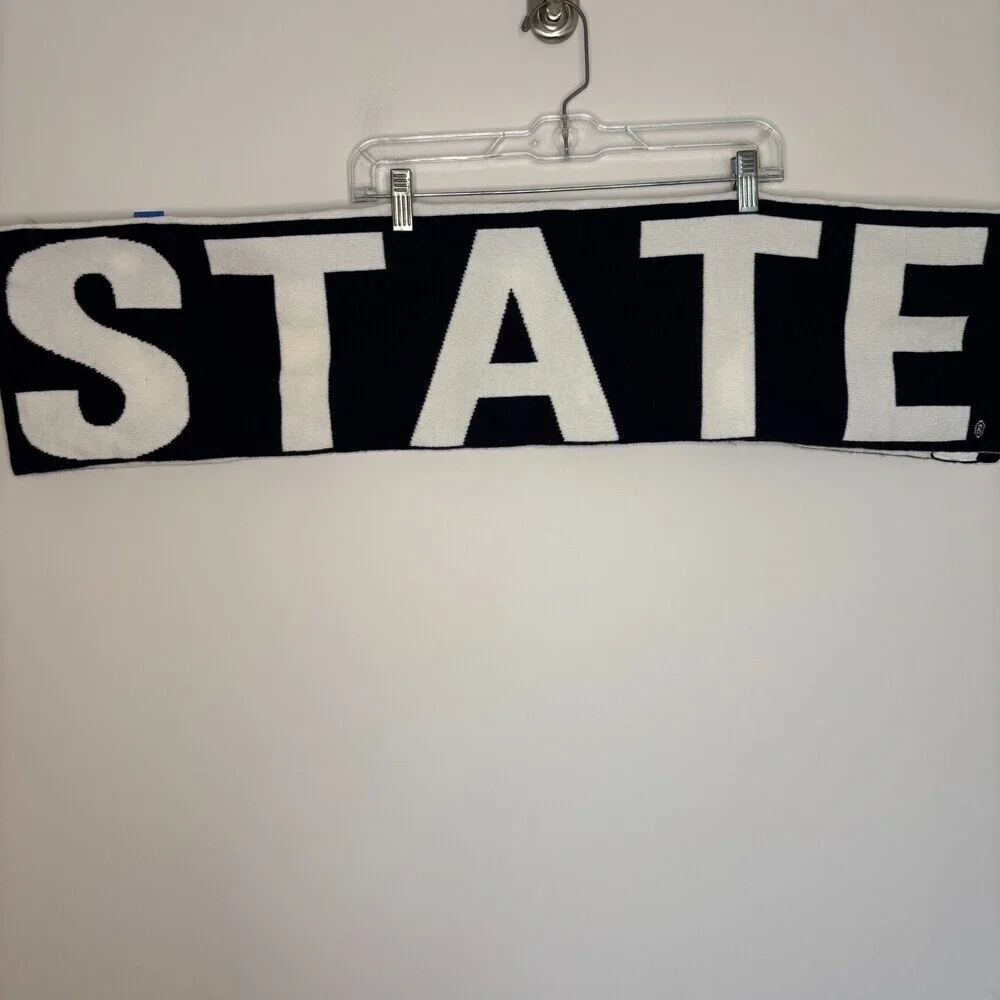 PENN STATE Knit Scarf Nittany Lions Blue and White We Are
